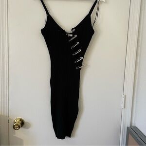 Immodel Bodycon Party Dress with Safety Pin Accents